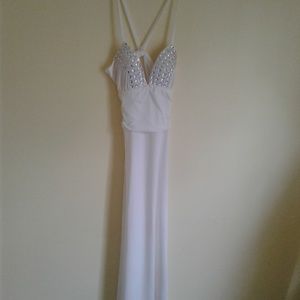 Spaghetti Straps Ankle-Length Evening Dress